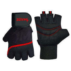 Gants de sport pour hommes en cuir léger et respirant, demi-doigts, nouveau design pour la musculation - Product Image 2