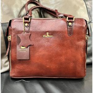 100% Genuine Leather <b>Women's</b> Handbags Made India Large Capacity Zipper Waterproof Fashionable Shopping <b>Bag</b> Removable Strap - Product Image 1