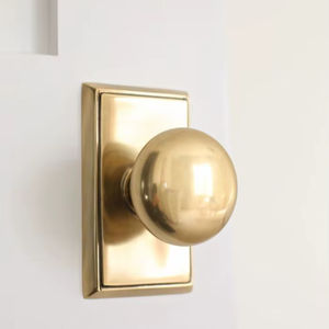 ลูกบิดประตูทองเหลืองที่ใช้งานได้จริงสำหรับการใช้งานในบ้านและใช้งานได้อย่างราบรื่นและมีประสิทธิภาพ การจัดการประตูทุกวันที่เชื่อถือได้ - Product Image 1