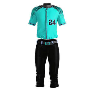 Nuevos uniformes de equipo de béisbol de bajo precio baratos 2024 impresión por sublimación de alta calidad uniforme de béisbol de Jersey en blanco - Product Image 5