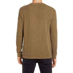 Camiseta térmica personalizada de manga larga con cuello redondo para hombre - Product Image 3