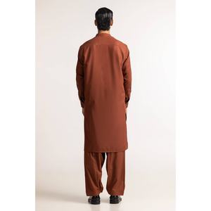 เสื้อเดรสผ้าป๊อปลินสำหรับ SK-PSD24-006ชุดสูทผ้าย้อมสีพื้นสำหรับเป็นสนิม - Product Image 3