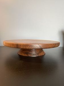 ASSISTANCE DESGIN ROUNDED SHAPE BIRTHDAY <b>CAKE</b> SERVING Stand For Party Celebration Wooden <b>Cake</b> <b>Server</b> - Product Image 3