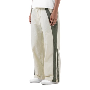 Wholesale <b>Men's</b> Track Pants Blank Oversized Wide Leg <b>Baggy</b> Nylon Sports Pants Custom Design Streetwear <b>Trousers</b> - Product Image 1