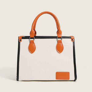 Lo último en bolsos de cuero de mano de alta calidad a la moda para mujer, bolsos de cuero de lona superventas, bolsos de lona - Product Image 1