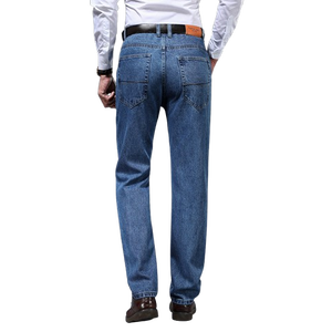 Jeans Rectos Personalizados para Hombre, 100% Algodón, Calidad Premium, Transpirables y de Secado Rápido, Diseño Apilado - Product Image 4