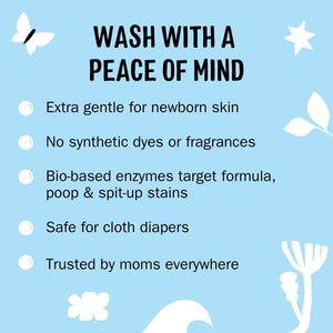 Lessive en poudre Molly's Suds pour bébé, sans parfum, formule extra douce pour nouveau-nés, détachant pour excréments et vomissements - Product Image 2