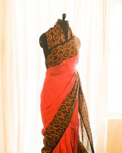 ผ้าลินิน100% สำหรับผู้หญิงทุกเพศทุกวัยทำจากผ้าลินินพิมพ์ลายใบเฟิร์นออกแบบได้ตามต้องการของอินเดียสำหรับสวมใส่ในงานปาร์ตี้ - Product Image 2