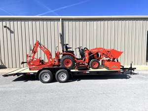 Tractor agrícola Kubota usado con cortadora de césped y cargador frontal en venta con envío rápido a EE. UU./EUROPA - Product Image 5