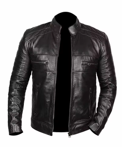 Chaqueta de Cuero Genuino para Hombre, Diseño Nuevo, Chaqueta de Cuero Personalizada, Venta Caliente Profesional - Product Image 1