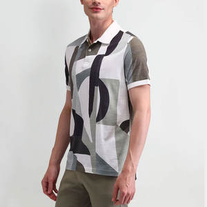 Polos pour hommes imprimés sur mesure de style Street Wear/100% coton matériel fait hommes polos à prix abordable - Product Image 3