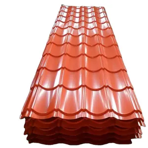 PPGIカラーコーティングされた亜鉛メッキ鋼板屋根板塗装済み亜鉛メッキ段ボール鋼板波形