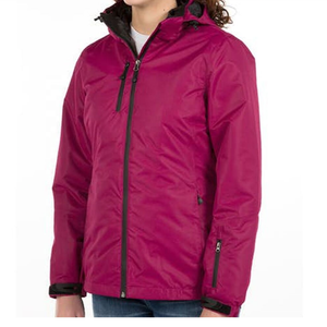 Chaqueta Cortavientos Acolchada con Capucha Personalizada de Alta Calidad para Mujer, Chaqueta de Invierno con Logotipo Frontal, Estilo Urbano, Tinte Liso, Venta al por Mayor - Product Image 1