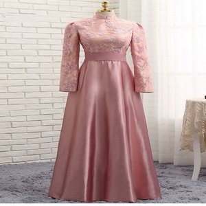 Abaya – robe élégante en Satin pour femmes musulmanes, couleur unie, manches longues, vêtements islamiques, dubaï, turquie, Oman - Product Image 2
