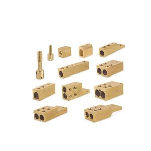 Pièces de mécanisme en laiton industriel de longue durée, contacts électriques à haute conductivité pour la protection des circuits - Product Image 5