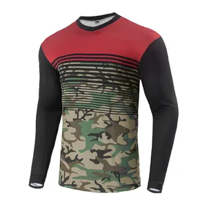 Maillot de course VTT à manches longues personnalisé respirant pour vélo, vêtements de course automobile pour moto, vêtements de sport pour adultes, sports de plein air, motocross - Product Image 1