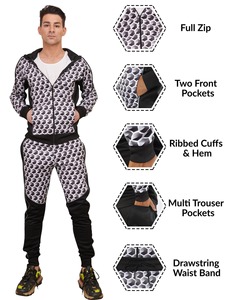 OEM de alta calidad de poliéster de los hombres Delgado Ombre gradiente de color pantalón de 2 piezas chándal Sportwear Set Chándal - Product Image 3