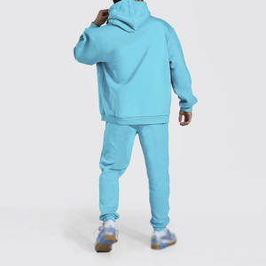 Survêtements surdimensionnés en coton vierge uni coupe-vent personnalisé pour hommes/Survêtements surdimensionnés pour hommes de qualité supérieure à prix abordable - Product Image 2