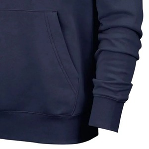 Sweat à capuche couleur marine personnalisé en molleton de coton avec couleurs personnalisées et broderie au meilleur prix Sweat à capuche Offre Spéciale unisexe - Product Image 4