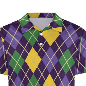 Imprimé personnalisé pour hommes pour T-shirts polo 100% coton bloc de couleur à manches courtes coupe ajustée diverses couleurs tissu tricoté - Product Image 6