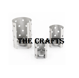 Juego de portavelas de color negro de hierro de tres portavelas de forma redonda para accesorios de decoración de boda - Product Image 2