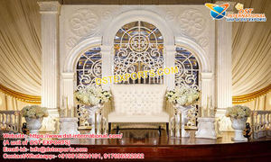 Marcos de paneles de escenario de recepción de boda Srilankan, telón de fondo de escenario de boda glorioso, marcos de estilo C, escenario de recepción de boda nigeriano - Product Image 5