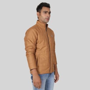 Chaqueta de Invierno Deportiva Acolchada con Revestimiento Impermeable, Relleno de Poliéster, Cuello Plegable, Cierre de Cremallera, Forro Polar Cortavientos para Hombre, Talla XL - Product Image 2