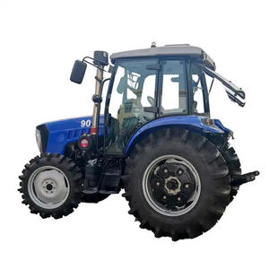 Customize Economical 90HP 4WD Wheel <b>Tractor</b> Gear Drive Engine Motor Paddy Dry Land Use Compatible Rotary Tiller Spreader <b>Trailer</b> - Product Image 5