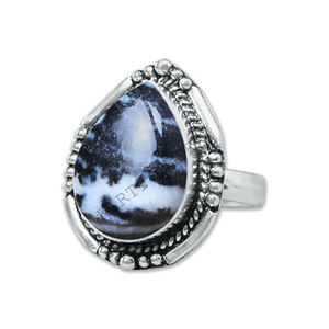 Authentique Buffalo Turquoise Cluster Anneaux En Gros En Laiton Massif Argent Plaqué Lunette Réglage Superpositions Anneaux De Mode Bijoux Lots - Product Image 5