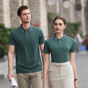 Vêtements décontractés de haute qualité pour hommes, vente en gros de t-shirts polo personnalisés pour hommes, couleur unie, poids léger avec logo personnalisé, vente à bas prix - Product Image 2