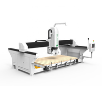Machine à découper CNC pour la fabrication de marbre, granit et quartz avec découpe intelligente et traitement multi-angles 5 axes