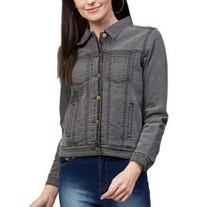Chaquetas vaqueras de mujer de nuevo diseño con estilo 100% algodón de secado rápido transpirable inviernos Chaquetas vaqueras de mujer más vendidas de Pakistán - Product Image 1