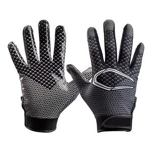 Gants de football américain OEM pour adultes, hommes, jeunes et enfants, avec adhérence super collante, gants de receveur, meilleur cadeau - Product Image 2