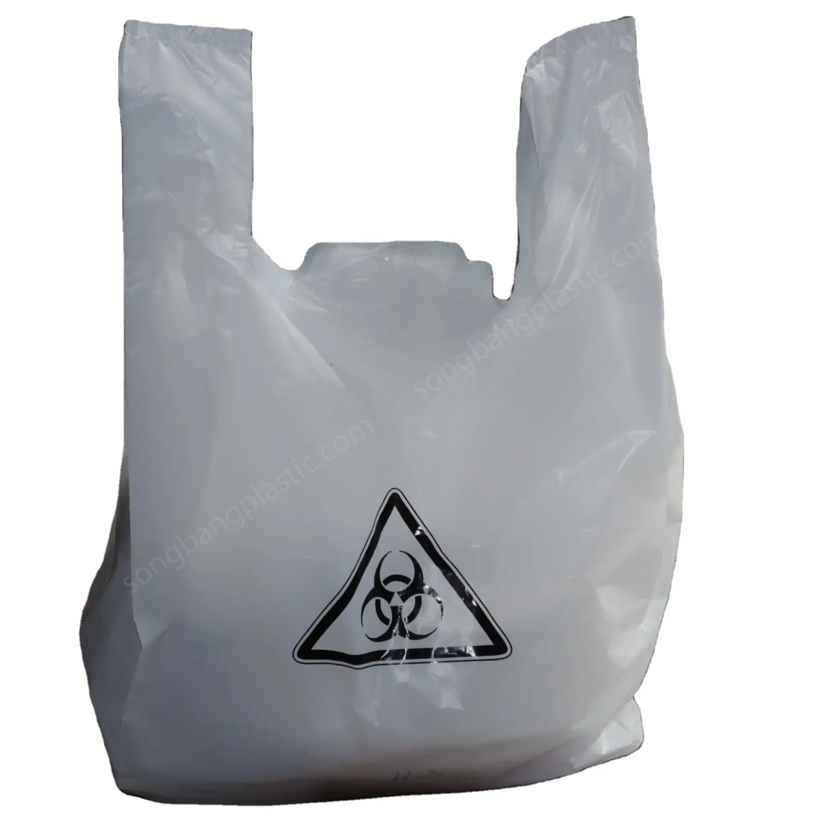 Sacs à ordures médicaux pour déchets dangereux dans les t-shirts médicaux sacs à poignée sac d'élimination des déchets biométriques à danger biologique