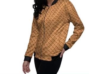 Chaqueta Bomber de manga larga con cremallera de talla grande para mujer, el mejor diseño personalizado, sublimación y bordado, transpirable e impermeable - Product Image 6