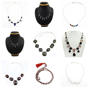 Party Wear Collier simple et unique en argent sterling 925 rubis rose blanc zircon cubique forme de larme bijoux faits à la main inde - Product Image 3