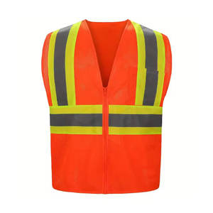 Gilet de sécurité de construction de travail de haute qualité dernière conception avec un matériau réfléchissant haute visibilité en gros - Product Image 1