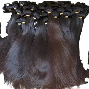 Venta al por mayor Super Sedoso Personalizado Longitud Color Extensiones de Cabello Humano Raw Indian Wave Style Bundles Pelucas Directo Sin Procesar Fuente - Product Image 2