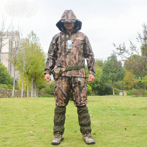 Ensemble de vêtements de chasse pour hommes, pantalon et veste en polaire silencieux pour canards et oiseaux aquatiques, camouflage, imperméable, uniformes, costumes - Product Image 3