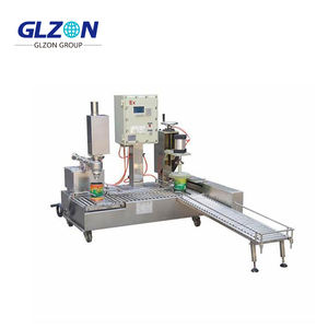 Système de remplissage semi-automatique de 30 L |   Acier inoxydable, résistant à la corrosion avec commande PLC pour machine de remplissage alimentaire et chimique - Product Image 1