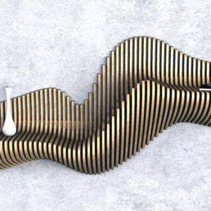 Premium CNC Digital Design Files Art Deco Parametric Wavy Wood <b>Wall</b> <b>Decor</b> for Birthday And Home - Product Image 1