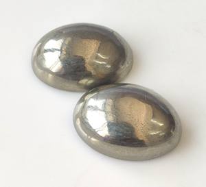 Pirita natural 3x5mm-20x30 Cabujón ovalado Parte posterior plana Piedra preciosa suelta Color dorado para la fabricación de joyas Precio al por mayor - Product Image 5