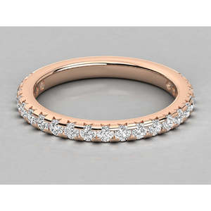 Bague pour femme en or 18 carats avec diamants de laboratoire, motif géométrique, anneaux en grappe pour mariages, bijoux en rhodium certifiés IGI - Product Image 6