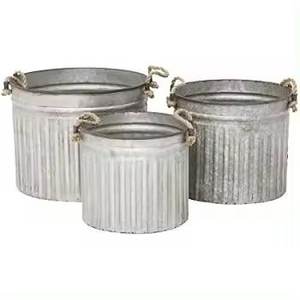 Jardinière en métal Pot de fleur en laiton support de plante décoratif pour la maison extérieur 10/12/14 pouces ensemble fenêtre boîte jardin support de Pots décoratifs - Product Image 3