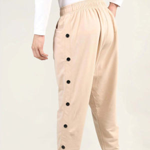 Pantalón de chándal básico ajustado bolsillos con cremallera para hombre pantalón de correr de fondo estrecho pantalones de Jogger Premium de algodón para hombre al por mayor - Product Image 3