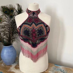 เสื้อคลุมเบอร์เลสก์หรูหราสวยงาม ประดับด้วยลูกปัด สายรุ้ง ปักเลื่อม ไข่มุก ปักลาย คอวี เอวธรรมชาติ ยาวกรอมพื้น ทรงตรง เหมาะสำหรับงานเทศกาล - Product Image 1