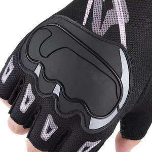 Gants de sport unisexes à demi-doigts avec logo personnalisé, en polyester et cuir, pour hommes et femmes, gants de sport - Product Image 2