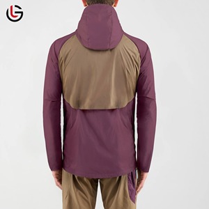 Veste coupe-vent pour homme de qualité supérieure, imperméable, col montant, capuche, caractéristiques réglables, logo frontal, vente en gros, hiver - Product Image 4