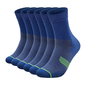 Calcetines Deportivos de Tobillo de Alta Calidad al por Mayor para Hombre, Logotipo Personalizado, Color Blanco Liso, Amarillo, Entrenamiento, Deportes Atléticos - Product Image 1