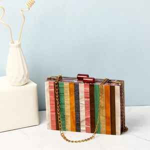 Pochette imprimée Jacquard en résine de luxe faite à la main, inspirée de l'art moderne, sac à main personnalisé pour les femmes, cadeaux de fête du Ramadan élégants - Product Image 5